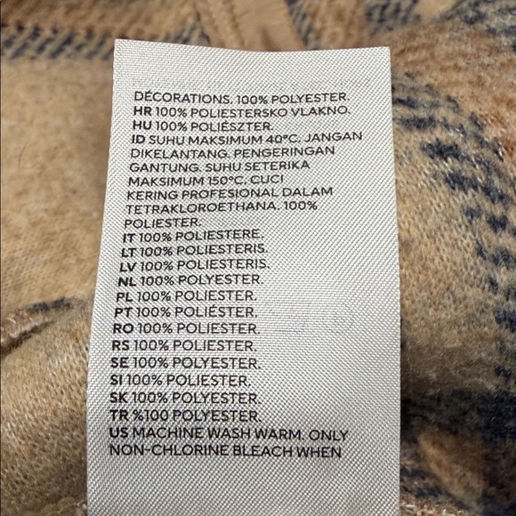 H&M Oversized Plaid Button-up Women’s Cabin-core Shacket size XS - Picture 6 of 8